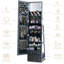 360° Rotating Jewelry Armoire with Full Length Mirror, LED Lighted Vanity Station with Foldable Shelf-909476965