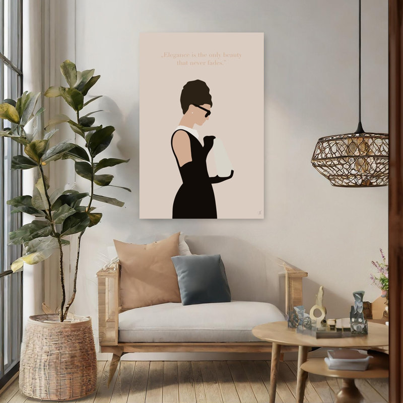 Art contemporain Portrait contemporain élégant, H 48 po x l 32 po