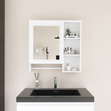 29" Rectangular MDF Medicine Cabinet With Mirror
