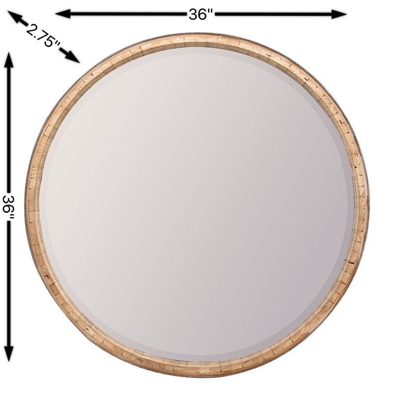 Beckett Round Beveled Mirror