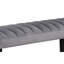 1pc gris noir banc salle à manger tissu de velours tissu d'ameublement de salle à manger meubles en bois