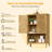 Donnell Bamboo Over-The-Toilet Storage Cabinet