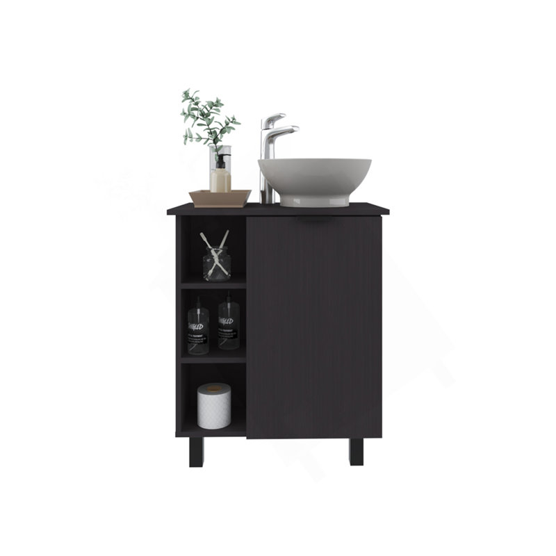 Lavabo pour salle de bain Stites, Noir