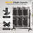 Folding Chair Rack with Wheels