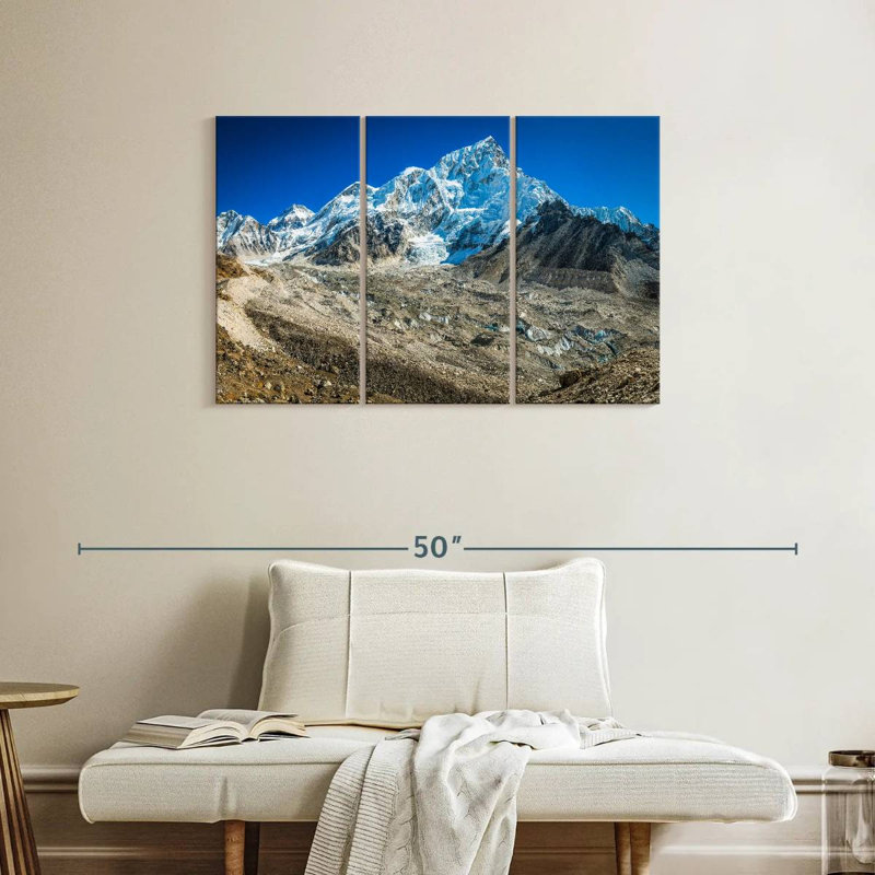 Nuptse au-dessus du glacier Khumbu, H 24 po x l 38 po