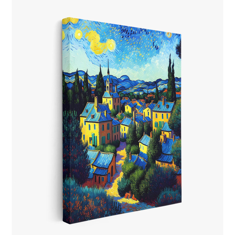 Village français II, H 32 po x l 24 po