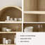 Vitrine de rangement ouverte à 5 niveaux avec bibliothèque à 5 niveaux H 70,9 po x l 30,7 po avec 5 tablettes pour le bureau à domicile, la chambre à coucher et le salon-119304226-132220229