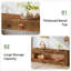 Banc de 47 po en bois massif avec rangement pour chaussures-1728959207