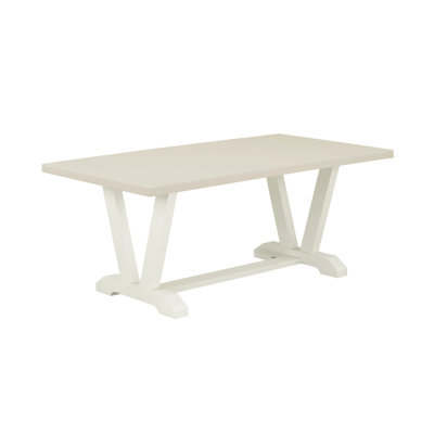 9-Pc Dining Room Table Set Includes a Table and 8 Baby Blue Linen Fabric Dining Chairs with High Back - Wire Brushed Linen White