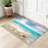 Brown Holidays Wonderful Beach Summer Vacation Starfish Sea Shells Machine Washable Indoor Area Rug