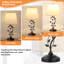 25'' Black Metal Table Lamp with Touch Control and USB A&C-15139735