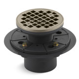 Round Design 3" Grid Shower Drain