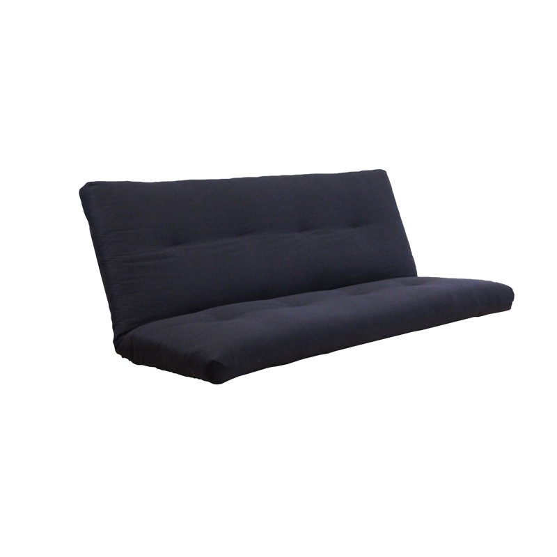 Matelas de futon double à ressorts Stratford, structure non incluse, Noir