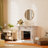 Wall Mounted Round Mirror With Aluminum Alloy Frame, Tempered Glass Round Mirror-2137109787-2137109790
