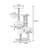 4 Tiers Cat Tree with Condons,Perch,Scratching Posts