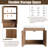 Bellmead 72'' Wall-Mounted Double Bathroom Vanity Set with Resin Vanity Top and 24'' Bathroom Wall Cabinet-530905642