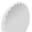 Miroir rond Santosh blanc brillant festonné-449789077