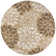 Zinnia Modern Floral Textured Weave Brown/Cream Indoor/Outdoor Rug