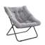 Soft Faux Fur Oversized Folding Accent Chair-935085487