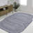Octaviah Modern Geometric Arch Stripe Cream/Navy Indoor/Outdoor Rug-58724983