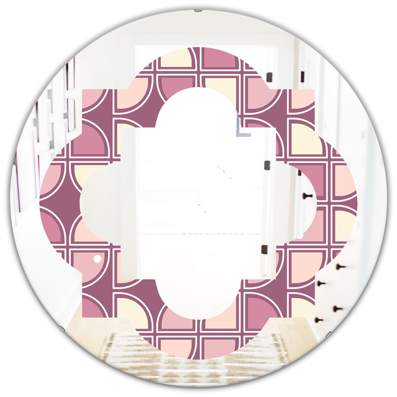 Miroir mural Desing Quatrefoil Eclectic, 31,5 po x 31,5 po