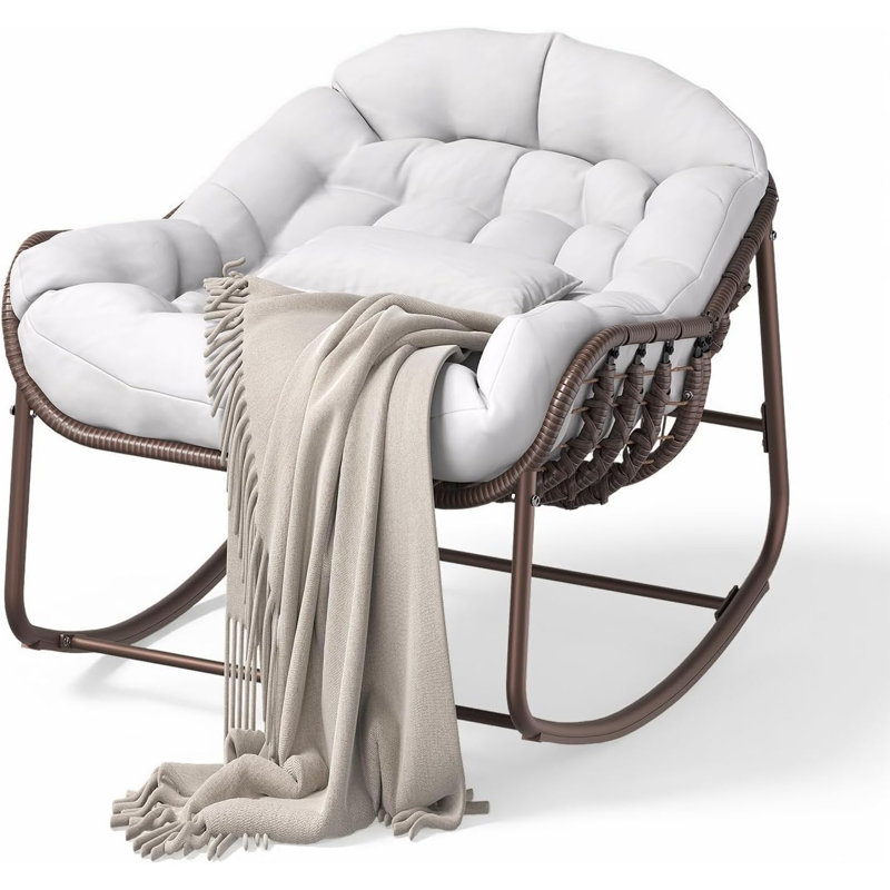 Outdoor Lounge Chair, White