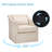 30" Wide Contemporary 360° Swivel Arm Accent Chair With Lumbar Pillow-110614054