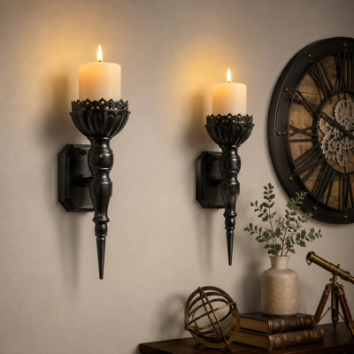 Wall Candle Sconces Set of 2