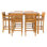 Maldives Outdoor 7 - Piece Teak Bar Height Dining Set