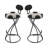 Modern Upholstered S-Shaped Round Seat Barstools(2PCS Sets)-645088293