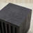 Fluted Solid Wood End Table With Natural Wood Grain-1140640666