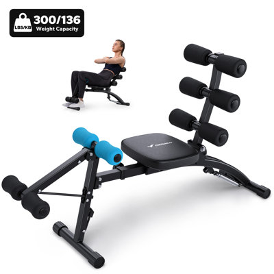 MERACH Ab Machine with Adjustable Length and Ergonomic Design for Stomach Workout
