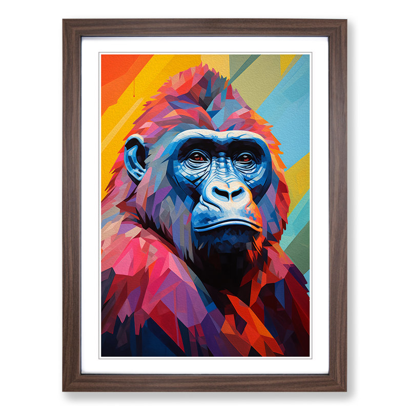 Gorilla Cubism - Framed Print