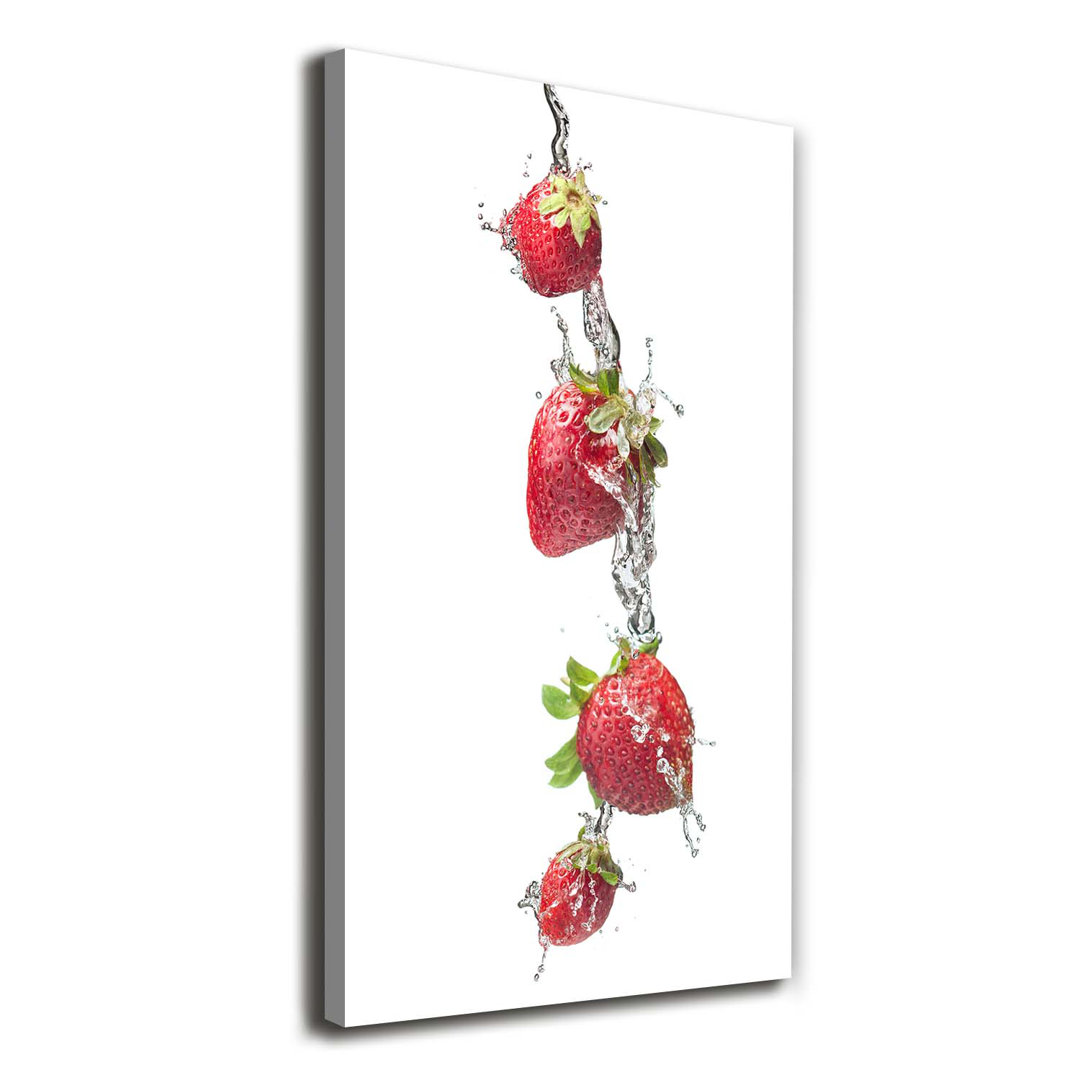 Erdbeeren - Kunstdrucke auf Leinwand - Wrapped Canvas