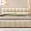Grand lit plateforme tapissier avec tissu épais et lit au sol avec structure solide (lit)-1804868553