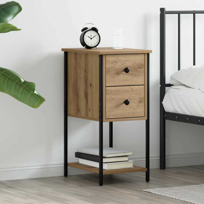Bedside Cabinet 32 X 42 X 70 Cm Engineered Wood