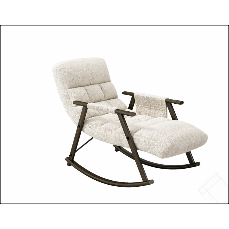 Chaise berçante pliante Casual, Blanc