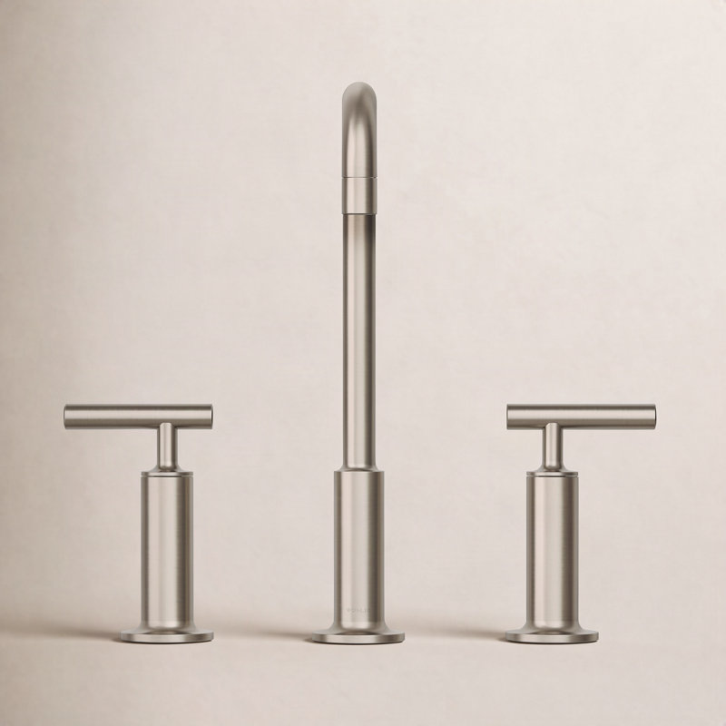 Purist Widespread Bathroom Faucet, Vibrant Brushed Nickel