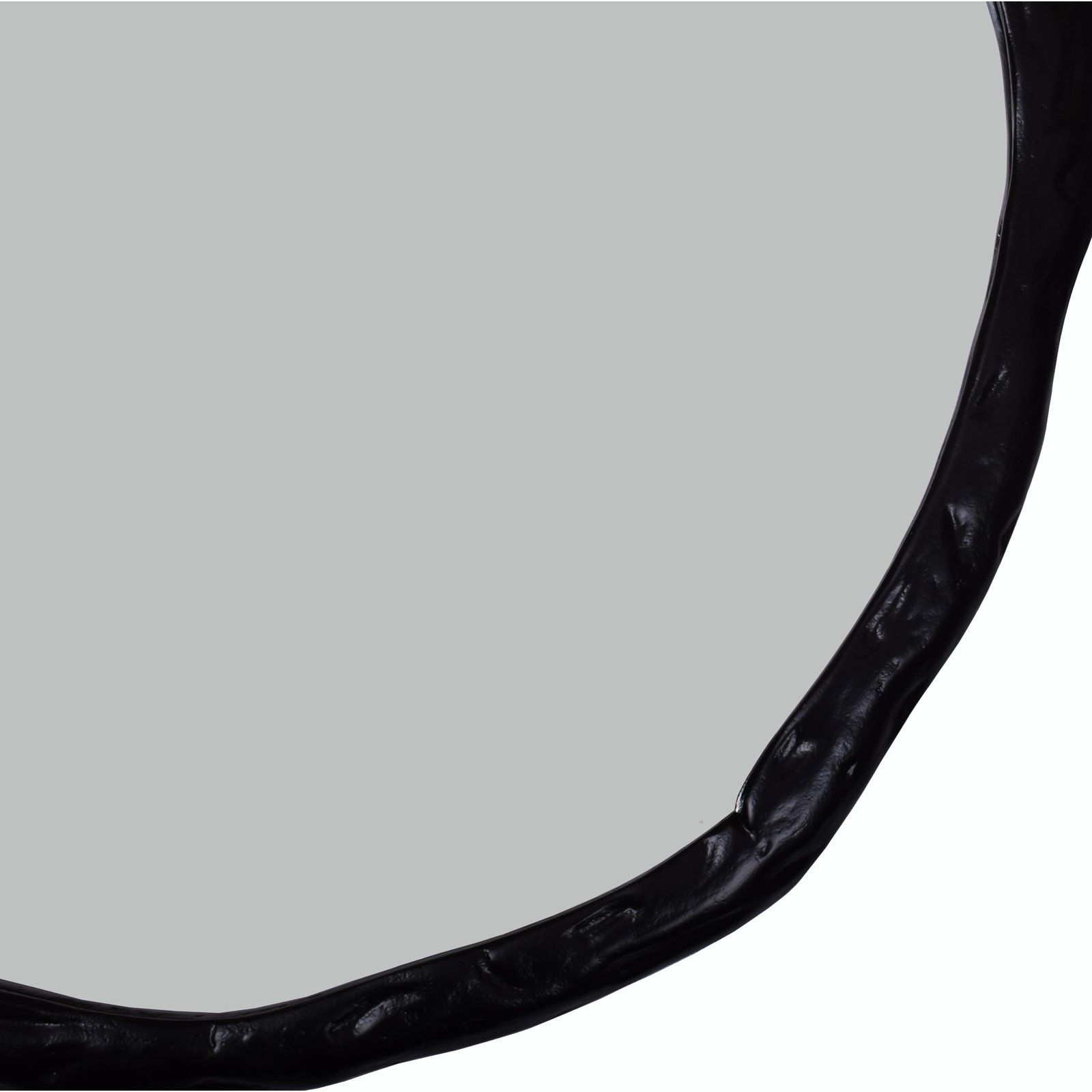 Nola 24" Accent Mirror, 24" x 24", Black