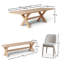 Gracela 8 - Person Solid Oak Dining Set