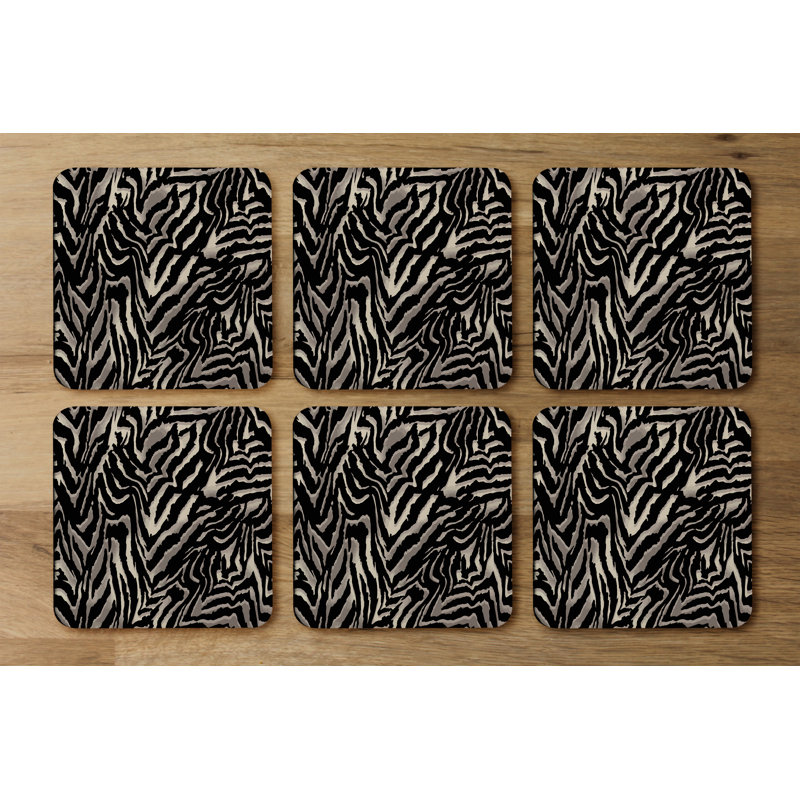 Square 6 Piece Coaster Set