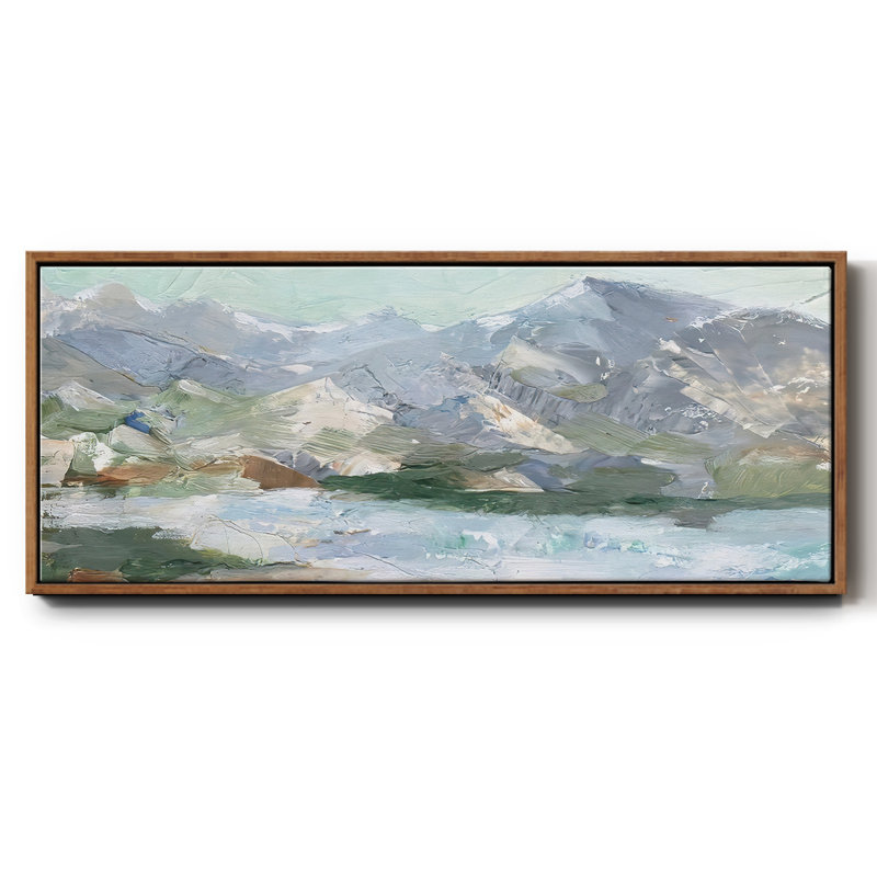 «Pastel Mountain View I», toile encadrée