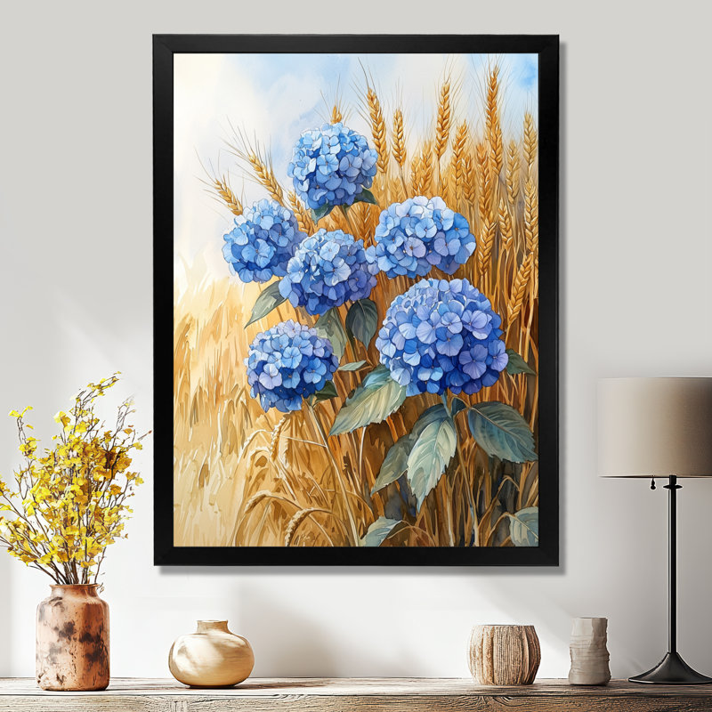Bachelder - impressions sur toile florales, Noir, H 20 po x l 12 po, Reproduction encadrée d'une seule photo