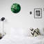 Décoration murale abstraite 12 po x 12 po cercle vert forêt