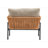 36" Rope Iron Lounge Chair with Cushions