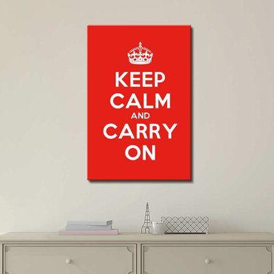 «Keep Calm And Carry On On», art textuel