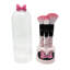 Ensemble-cadeau de bocal en forme de cloche Minnie Mouse avec embout en aluminium noir