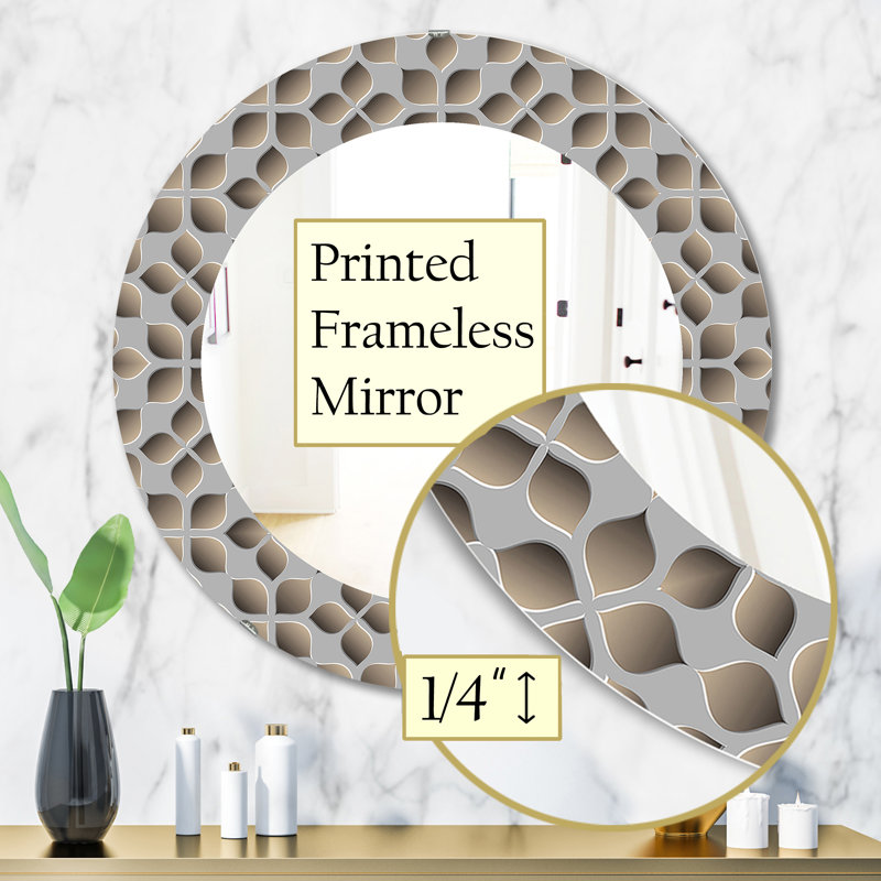 Miroir d'appoint scandinave 10, H 31,5 po x l po