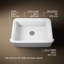 Évier de cuisine de style campagnard à simple cuve encastrable 32 1/2 po Audrine-124212648-122729122