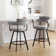 Rabassa Swivel 26" Linen Counter Stool